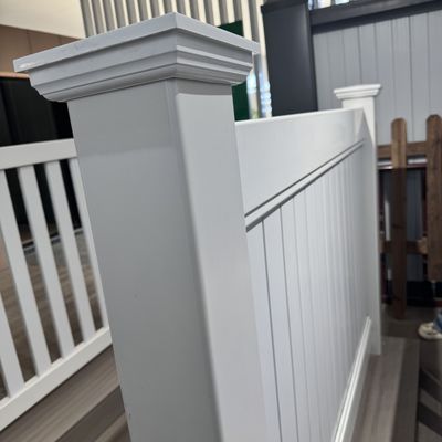 Simple Installation 6 H White Privacy Pvc Fence Panel / Full Privacy Pvc Fence 8ft Wide