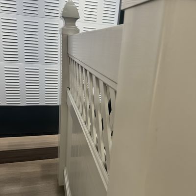 1.82m High 2.44 Wide PVC Fence Pannels Safety 100% Virgin For Residential