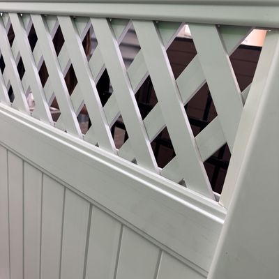 Extra Durable Vinyl Pvc Fence Panels UV Proof Effortless Maintenance