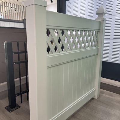 Eco Friendly PVC Vinyl Fence Panel Virgin Material PVC Coated High Density