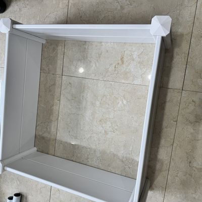 Modern PVC Planter Box Outdoor Garden Use for Flowers Herbs Vegetables