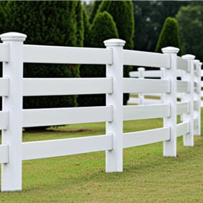 white fence 6ft PVC Horse Fence 6 Foot