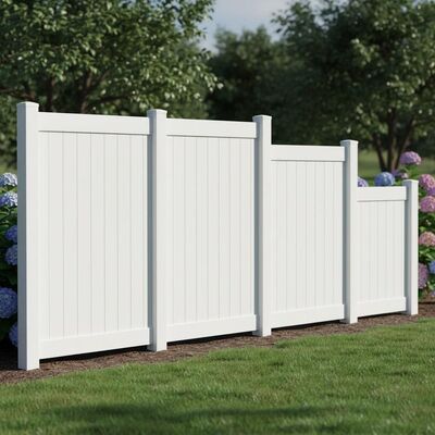 8ft wide PVC Privacy Fence 6ft high