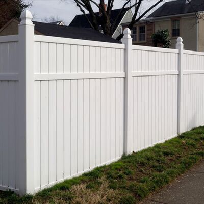 Weather Resistant PVC Vinyl Fence Featuring Solid Panels Designed to Ensure Privacy and Durability for Business Properties