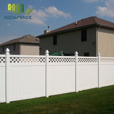 white PVC Privacy Fence custom made