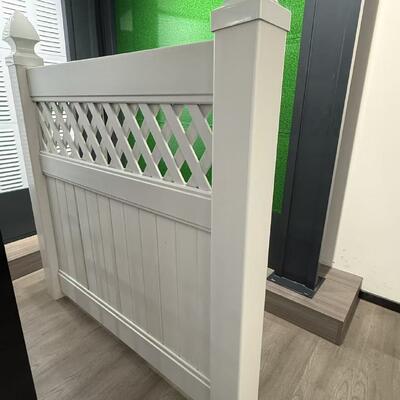 Fade Resistant PVC Vinyl Fence Solid White Panels 6 Foot Height Ideal For Outdoor Privacy And Backyard Enclosure
