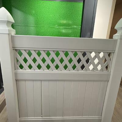Strong PVC Privacy Fence Providing Privacy Security And Stylish Appearance Suitable For Residential Gardens And Outdoor Spaces