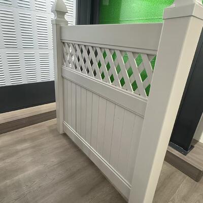 White PVC Vinyl Fence Panels 6 Foot Height