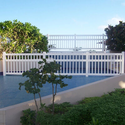 Durable Outdoor pvc garden fence Easy Assembly Low Maintenance